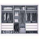 Ver imagem 2 de Guarda Roupa 3 Portas Garibaldi com 1 Espelho Valverde Branco