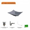 Ver imagem 3 de Kit Cuba L38 C/válvula Click 1"g + Sifão Cromado + Flexível Compace
