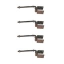 Ver imagem 1 de Kit 4UND Dobradiça Aço Boca de Lobo (Par) 3/16 280x115x65mm