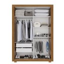 Ver imagem 3 de Guarda Roupa Casal Luna 2 Portas de Correr 2 Gavetas MDF-MDP Cinamomo Luna 126.5cm