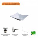 Ver imagem 3 de Kit Cuba L38 C/válvula Click 1"g + Sifão Cromado + Flexível Compace