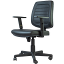 Ver imagem 2 de Cadeira Diretor Condor Office Escritorio C/braço Corsa e Base Giratoria C/balanço Preta Vflex Kitcad