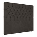 Ver imagem 3 de Cabeceira King Size Potenza 193cm Veludo Marrom c/ Frame Italian Flex