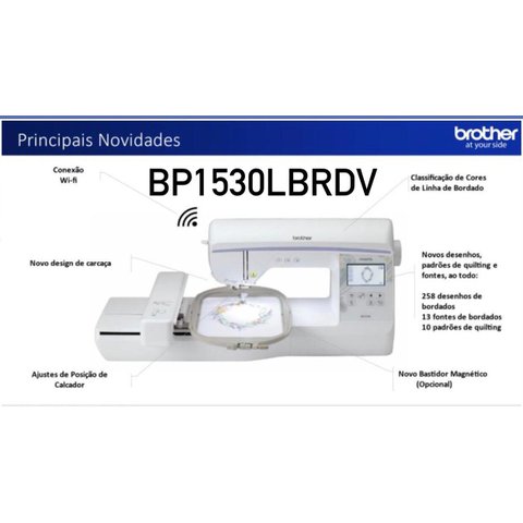 Máquina de Bordar Brother Bp1530l + 700 Mil Matrizes Vialink