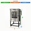 Ver imagem 2 de Forno Turbo 8 Esteiras a Gás Ciclone Ext. Aço Carbono Int. Inox Ftcg8 Ep 220v - Venâncio 38272