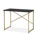 Ver imagem 2 de Aparador Steel 76 cm Estilo Industrial com Pés em Aço Dourado/Preto
