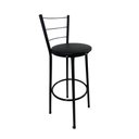 Ver imagem 2 de Kit 4 Banquetas Alta Preta Cozinha Gourmet Americana Balcão:preto