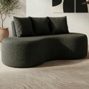 Ver imagem 2 de Sofa 2 Lugares Organico Ibiza 160 Cm Linho Grafite Vazzano