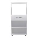 Ver imagem 5 de Armário de Cozinha Multiuso Luna 60cm com 02 Portas e Nicho Integrado Branco - Desk Design