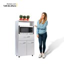 Ver imagem 6 de Armário de Cozinha Multiuso Luna 60cm com 02 Portas e Nicho Integrado Branco - Desk Design