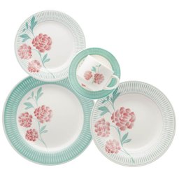 Kit 6 Pratos Fundos Donna Bloom Oxford Cerâmica 22 Cm - 2