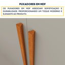 Ver mais imagens de Guarda-Roupa Casal com 6 Portas e 4 Gavetas 219cm Multimóveis CR35493 Cinamomo/Off White