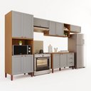 Ver imagem 3 de Cozinha Modulada Veneza 100% MDF Móveis Home | 10 Portas + 03 Gavetas