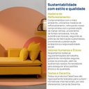 Ver mais imagens de Sofá Modular Chaise Braço Lateral com Pé Madeira Sôma CabeCasa MadeiraOriginals
