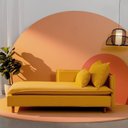 Ver imagem 1 de Sofá Modular Chaise Braço Lateral com Pé Madeira Sôma CabeCasa MadeiraOriginals