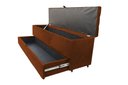 Ver imagem 1 de Recamier Puff Baú Sapateira com Gaveta 1,58 Cm para Cama Box Queen Size - Terracota