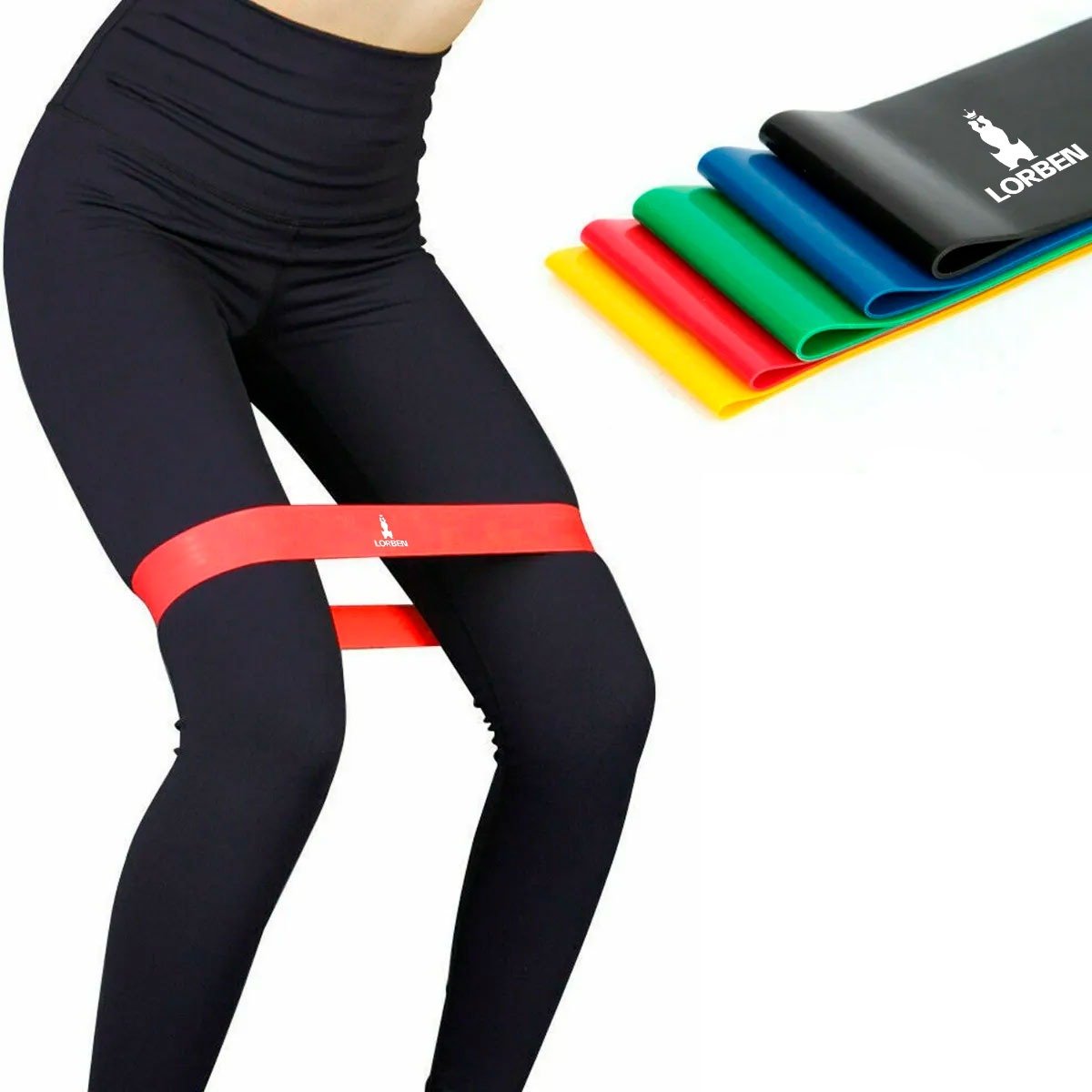 Kit 10x Faixas Elásticas Mini Band Resistentes Yoga Pilates Lorben - 3