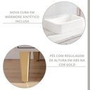 Ver mais imagens de Gabinete para Banheiro 90cm com 1 Porta 1 Gaveta e Cuba de Sobrepor Bariloche