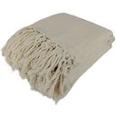 Ver imagem 3 de Kit 1 Manta para Sofá 2,40 X 1,80 + 2 Capas de Almofada Cor:bege-bege