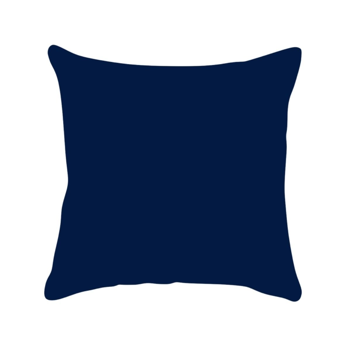 Capa de Almofada Lisa Veludo Azul Marinho 43x43cm - 1