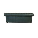 Ver imagem 7 de Sofá 3 Lugares Sala de Estar 235cm Chesterfield Pés Madeira Couro Verde - Gran Belo