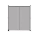 Ver imagem 3 de Armário Escritório Baixo 63cm X 36cm 2 Portas F5 Office Cor:cinza