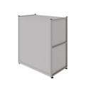 Ver imagem 4 de Armário Escritório Baixo 63cm X 36cm 2 Portas F5 Office Cor:cinza