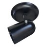 Spot Para 01 Lâmpada Preto - Gira 360 Graus Ideal para Corredor, lavabo, quintal, banheiro, Cozinha - 1