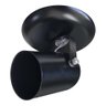 Spot Para 01 Lâmpada Preto - Gira 360 Graus Ideal para Corredor, lavabo, quintal, banheiro, Cozinha - 3