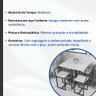 Conjunto Mesa Preta 4 Cadeiras Pequena Imbuia Industrial Black - 4