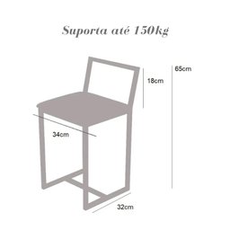 Conjunto Mesa Preta 4 Cadeiras Pequena Imbuia Industrial Black - 3