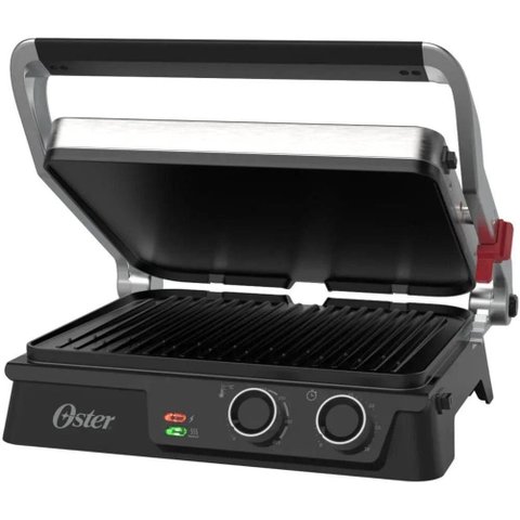 Grill Elétrico Multiuso Oster 1500W Cinza 110V