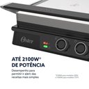 Ver imagem 4 de Grill Elétrico Multiuso Oster 1500W Cinza 110V
