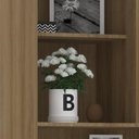 Ver imagem 4 de Escrivaninha Bancada Estudo Modulada 90cm Delphi Avelã/branco L01 - Mpozenato