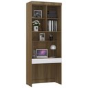 Ver imagem 2 de Escrivaninha Bancada Estudo Modulada 90cm Delphi Avelã/branco L01 - Mpozenato