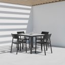 Ver imagem 1 de Conjunto 4 Cadeiras Empilhaveis Area Externa Santorini Fratini