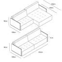 Ver imagem 3 de Sofá Retrátil e Reclinável 3 Lugares 232cm Home