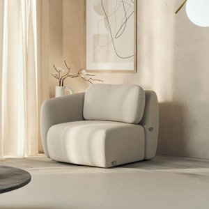 Sofá Modular 80cm com Braço Esquerdo Orla CabeCasa MadeiraOriginals