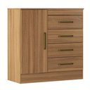 Ver imagem 6 de Conjunto de Guarda Roupa e Cômoda Boreal para Quarto 5 Portas 7 Gavetas Amêndola Demóbile