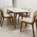 Ver imagem 3 de Sala de Jantar Completa com 6 Cadeiras Madeira Maciça 2,20x1,10 metros - Petra - Art Salas
