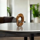 Ver imagem 5 de Enfeite Decorativo de Mesa Escultura de Cerâmica Atenas Marrom Petra Joelma Decorações
