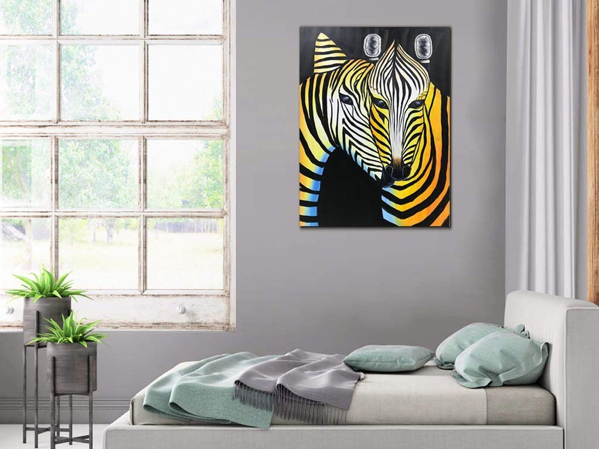 Quadro Pintura Tela personalizada emoldurado rainha pet 5194: 90cm (A) x 110cm (L) - 1