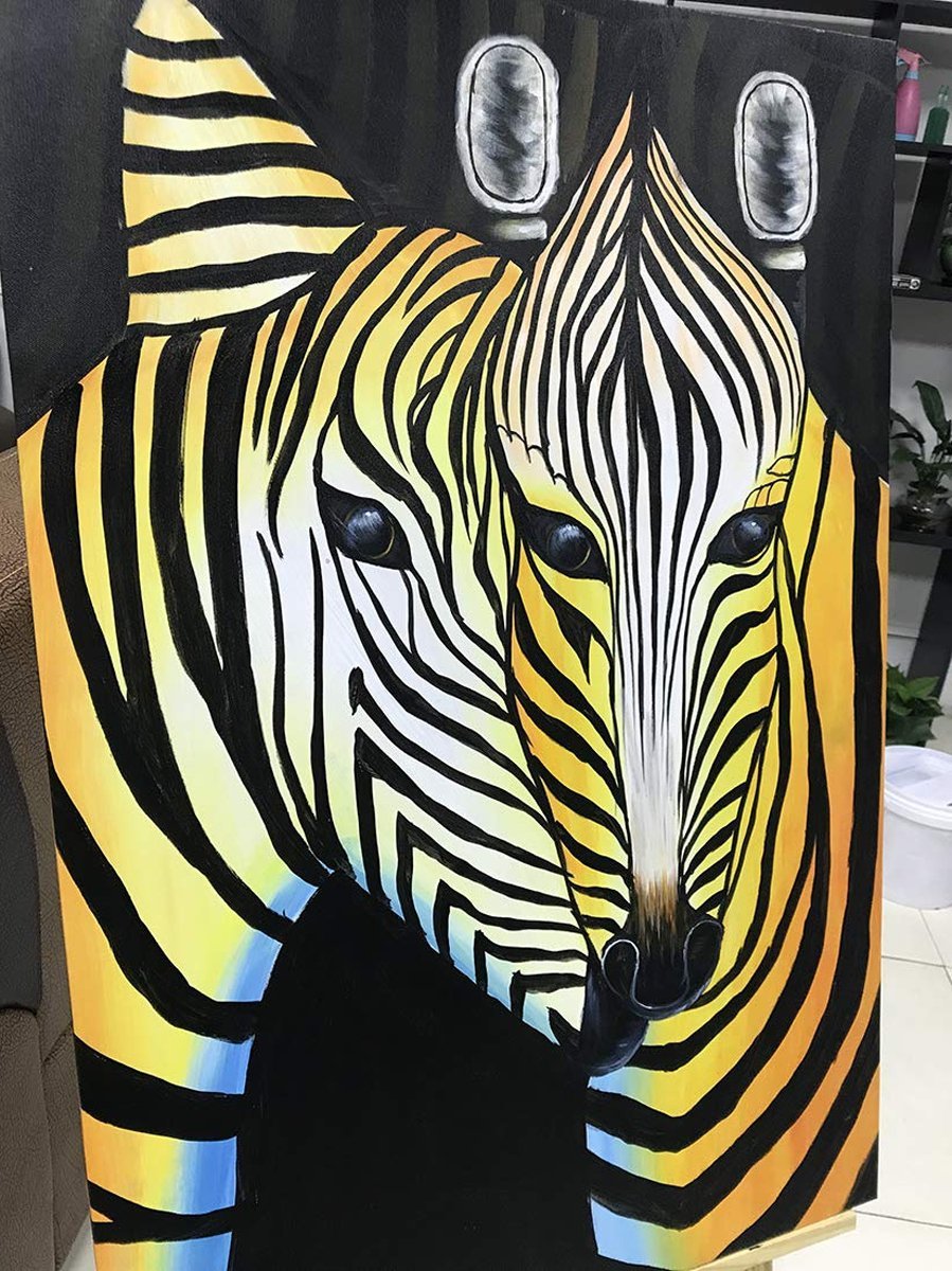 Quadro Pintura Tela personalizada emoldurado rainha pet 5194: 90cm (A) x 110cm (L) - 5