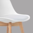 Ver imagem 4 de Kit 4 Cadeiras Leda Charles Eames Eiffel Branco Polipropileno Cozinha Área de Lazer Recepção