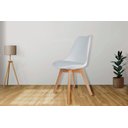 Ver imagem 2 de Kit 4 Cadeiras Leda Charles Eames Eiffel Branco Polipropileno Cozinha Área de Lazer Recepção