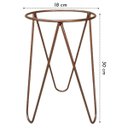 Ver imagem 2 de Suporte Tripé 30x18 (bitola 6 Mm) Cor Cobre Jc Jardim