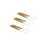 Kit com 13 Talheres em Aço Inox com Cabo de Plástico Bambu para Pão, Patês e Café - 2