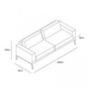 Ver imagem 3 de Sofá Smart 4 Lugares 240 Living Contemporâneo