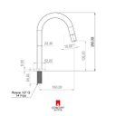 Ver mais imagens de Torneira Lavatório Luxo Link Quadrada com Bico Acionador Preto Fosco 1/4 de Volta Concept Metais 910