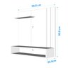 Painel Suspenso Para TV Até 32" Light Prado - Freijó / Off White - 4